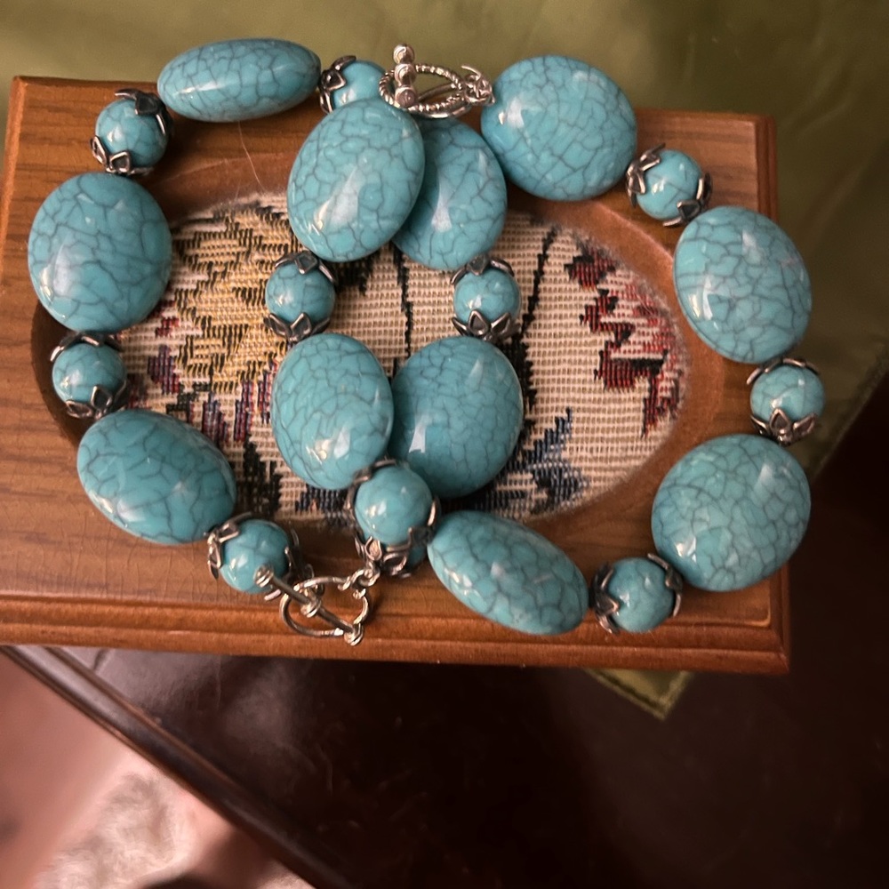 Handmade turquoise bracelet